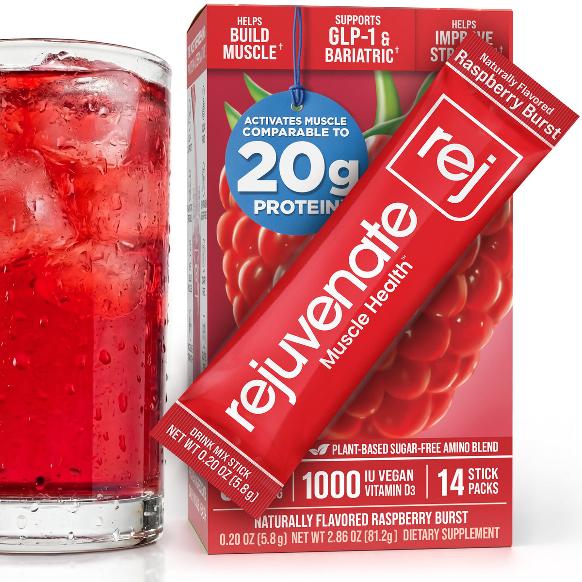 Raspberry 14-count Rejuvenate Muscle Health carton